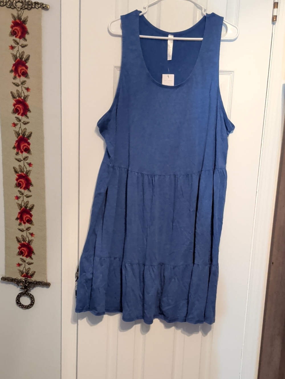 Lane Bryant Blue Sleeveless Tiered Chemise